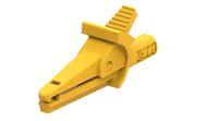 5002-iec-d4-j Electro PJP Alligator Clip, Nickel Plated Brass Contact, 10A, Yellow
