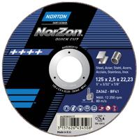 66252831532 Norton Cutting Disc Aluminium Oxide Cutting Disc, 230mm x 3.2mm Thick, P150 Grit, 5 in pack