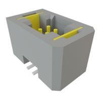 tfm-102-02-l-d-wt Samtec TFM Series Vertical Through Hole and Surface Mount PCB Header, 4 Contact(s), 1.27 mm Pitch, 2 Row, Shrouded