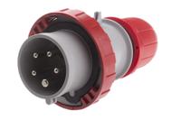 2181637rv Scame IP66, IP67 Red Cable Mount 3P + N + E Industrial Power Connector Adapter Plug, Rated At 16A, 415 V,With Phase