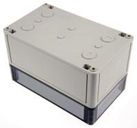 11150601 Spelsberg TK PS Series Grey Polystyrene Enclosure, IP66, Transparent Lid, 180 x 110 x 111mm