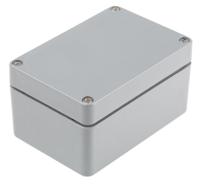 918-8736 RS PRO Grey PET Enclosure, IP66, Grey Lid, 110 x 75 x 55mm