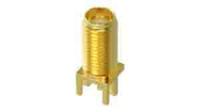 732512120 Molex 73251 Series, Jack PCB Mount SMA Connector, 50Ω, Edge Mount Termination, Straight Body