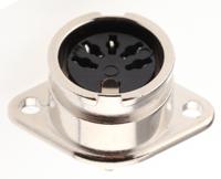 490-977 RS PRO 5 Pole Din Socket, 4A, 100 V ac, Bayonet, Female, Chassis Mount