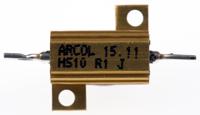 hs10-r1-j Arcol, 100mΩ 10W Wire Wound Chassis Mount Resistor HS10 R1 J ±5%