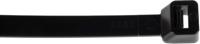 233-493 RS PRO Cable Tie, 380mm x 7.6 mm, Black Nylon, Pk-100