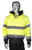 918-5986 Portwest Yellow Men Hi Vis Bomber Jacket, S