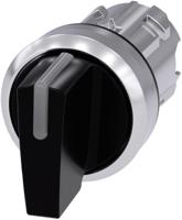 3su1052-2bl10-0aa0 Siemens SIRIUS ACT 3SU10 Series 3 Position Selector Switch Head, 22mm Cutout, Black Handle
