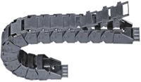 1741250 Igus 17, e-chain Black Cable Chain - Flexible Slot, W60.5 mm x D39mm, L1m, 125 mm Min. Bend Radius, Igumid G