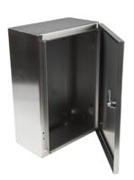 842-8403 RS PRO 304 Stainless Steel Wall Box, IP66, 500 mm x 400 mm x 250mm