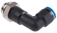 qsll-g12-12 Festo QS Series Elbow Threaded Adaptor, G 1/2 Male to Push In 12 mm, Threaded-to-Tube Connection Style, 186136