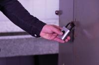 62575 ABUS Fingerprint Weatherproof Die Cast Zinc Padlocking Device, 6.5mm Shackle, 45mm Body