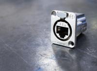 ne8fdx-p6 Neutrik, etherCON CAT6A D shape Connector for use with etherCON Connectors