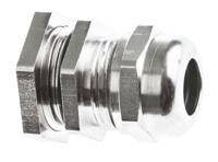 r0322040r SIB WADI-TEC ECEA GSE Series Metallic Nickel Plated Brass Cable Gland, M20 Thread, 6mm min., 10mm max., IP68