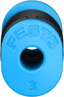 qsm-4-3 Festo QSM Series Reducer Nipple, Push In 4 mm to Push In 3 mm, Tube-to-Tube Connection Style, 153326