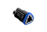 px0100s03bk Bulgin, PX0100 Connector Housing Plug 3 Way, Crimp Termination PX0100S03BK