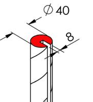 724-9779 RS PRO Black, Yellow Impact Protector 750mm x 40mm 40mm