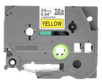 tze-651 Brother Black on Yellow Label Printer Tape, 8 m Length, 24 mm Width