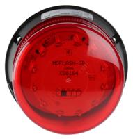 led400-04-02rs Moflash LED400 Series Red Multiple Effect Beacon, 115 → 230 V, Surface Mount, LED Bulb