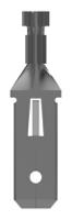 160859-2 TE Connectivity FASTIN-FASTON .250 Uninsulated Male Spade Connector, Tab, 6.35 x 0.81mm Tab Size, 0.5mm² to 1mm²
