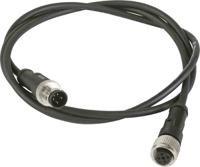 xzcr1512040a1 Telemecanique Sensors Male 3 way M12 to Female 3 way M12 Sensor Actuator Cable, 1 m