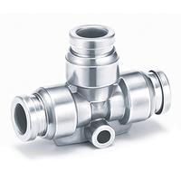 kqg2t12-00 SMC KQG Series Union Tee, 12 mm to 12 mm, Tube-to-Tube Connection Style, KQG2T12-00