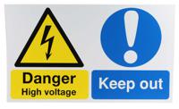 763-1718 RS PRO Electrical Hazard Warning Sign (English)