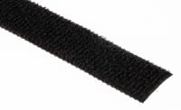 179-7177 RS PRO Cable Tie, Hook and Loop, 5m x 16 mm, Black Nylon, Pk-1