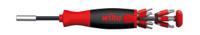 38606 Wiha Hexagon, Phillips, Pozidriv, Slotted, Torx Bit Holder Screwdriver, 12-Piece