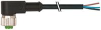 7000-12321-6130200 Murrelektronik Limited Female 3 way M12 to Free Cable End Sensor Actuator Cable, 2 m
