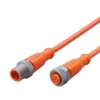 evw125 ifm electronic Male 1 way M12 to Female 1 way M12 Sensor Actuator Cable, 3 m