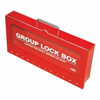 204-537 RS PRO Red 12-Lock Steel Group Lock Box