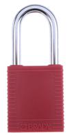 compact-lock-box6-red-keyed-diff-locks Brady 6 Padlock Lockout Station, 69.7 x 148.5 x 100.3mm