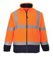 918-6043 Portwest Navy/Orange Men Hi Vis Fleece, L