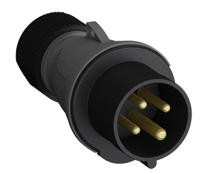 2cma101985r1000 Amphenol Industrial, 2CMA1 IP44 Black 3P+E Industrial Power Plug, Rated At 32A, 500 V