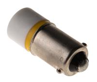208-661 RS PRO Yellow LED Indicator Lamp, 24V ac/dc, BA9s Base, 10mm Diameter, 630mcd