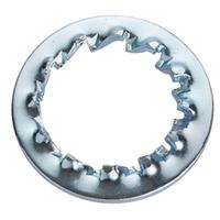 287-4174 RS PRO Bright Zinc Plated Steel Internal Tooth Washers, M3, DIN 6798J