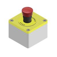 242-0846 RS PRO Twist Release Emergency Stop Push Button, Surface Mount, 1NC, IP65