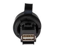 1018840000 Weidmuller Straight, Panel Mount, Socket- Single Port Type A 2.0 IP65 USB Connector