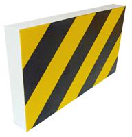 pu3540nj Viso Black, Yellow Wall Protector 350mm x 200mm