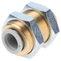 kq2e10-00a SMC Pneumatic Bulkhead Tube-to-Tube Adapter Straight Push In 10 mm to Push In 10 mm