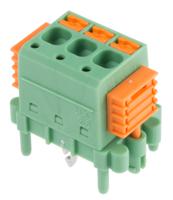 1864040 Phoenix Contact SDC 2.5/ 3-PV-5.0-ZB Series PCB Terminal Block, 3-Contact, 5mm Pitch, Through Hole Mount, 1-Row, Screw