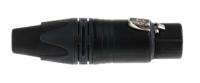 nc3fxx-b Neutrik Cable Mount XLR Connector, Female, <50 V, 3 Way, Au over Ni Plating