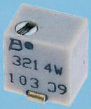 3214w-1-101e 100Ω, SMD Trimmer Potentiometer 0.25W Top Adjust Bourns, 3214