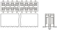 ssm-105-l-dv Samtec SSM Series Straight Surface Mount PCB Socket, 10-Contact, 2-Row, 2.54mm Pitch, Solder Termination