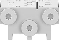 vabm-b10-20s-g14-2 Festo VABM series 2 station G 1/4 Manifold Base for use with 5/2 & 5/3 Way Valves, 576417