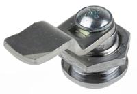 146-1801 RS PRO Cabinet Lock, 20.5mm Panel-to-Tongue, 16.2 x 14.2mm Cutout, Square Head Unlock
