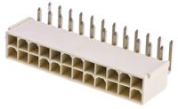 87427-2402 Molex Mini-Fit Jr Series Right Angle Through Hole PCB Header, 24 Contact(s), 4.2 mm Pitch, 2 Row, Shrouded
