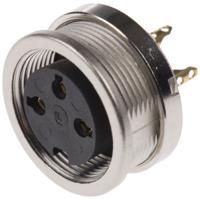 0304-03 Lumberg 3 Pole Din Socket, DIN EN 60529, 5A, 250 V ac IP68, Female, Panel Mount