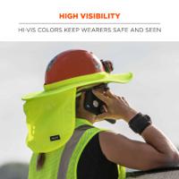 12640 Ergodyne 6660 Lime Hard Hat, Ventilated